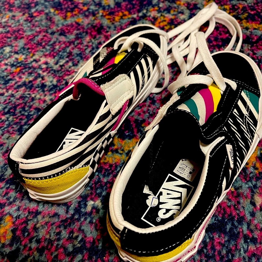 Colorful kids vans